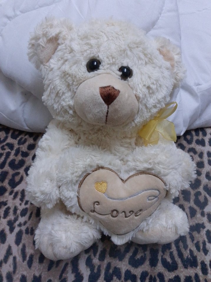Beyaz Peluş Ayıcık Oyuncak - Görsel 4
