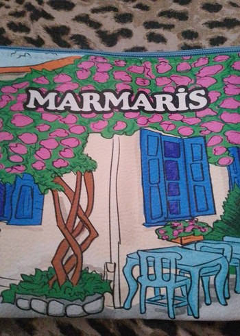 Baskılı Çok Renkli Bohem Kadın Makyaj Çantası - Görsel 2