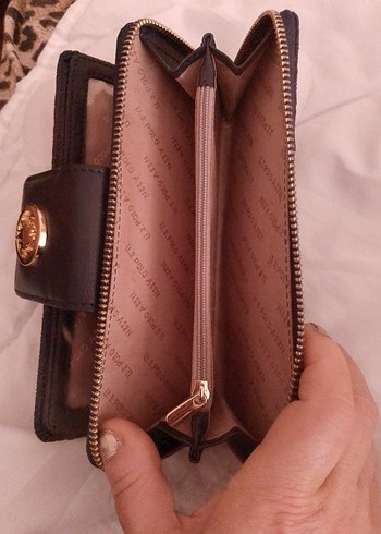 Klasik Lacivert Deri Kadın Cüzdan - Görsel 6