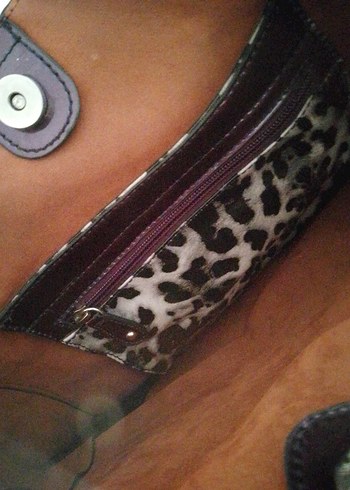 Parlak Mor Kadın Deri Çanta - Görsel 3