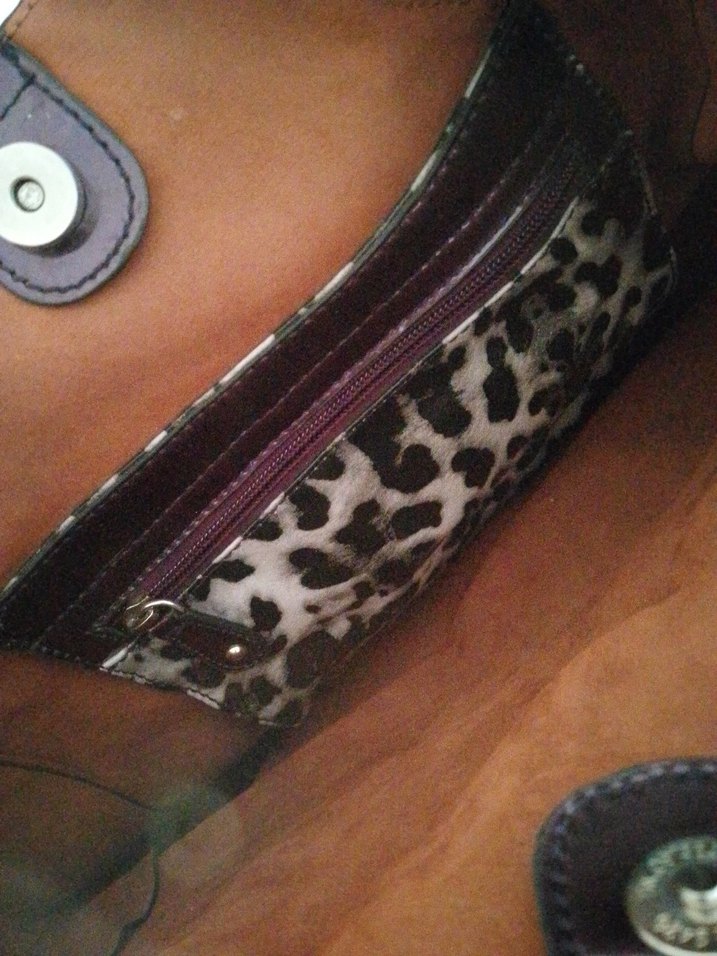 Parlak Mor Kadın Deri Çanta - Görsel 4