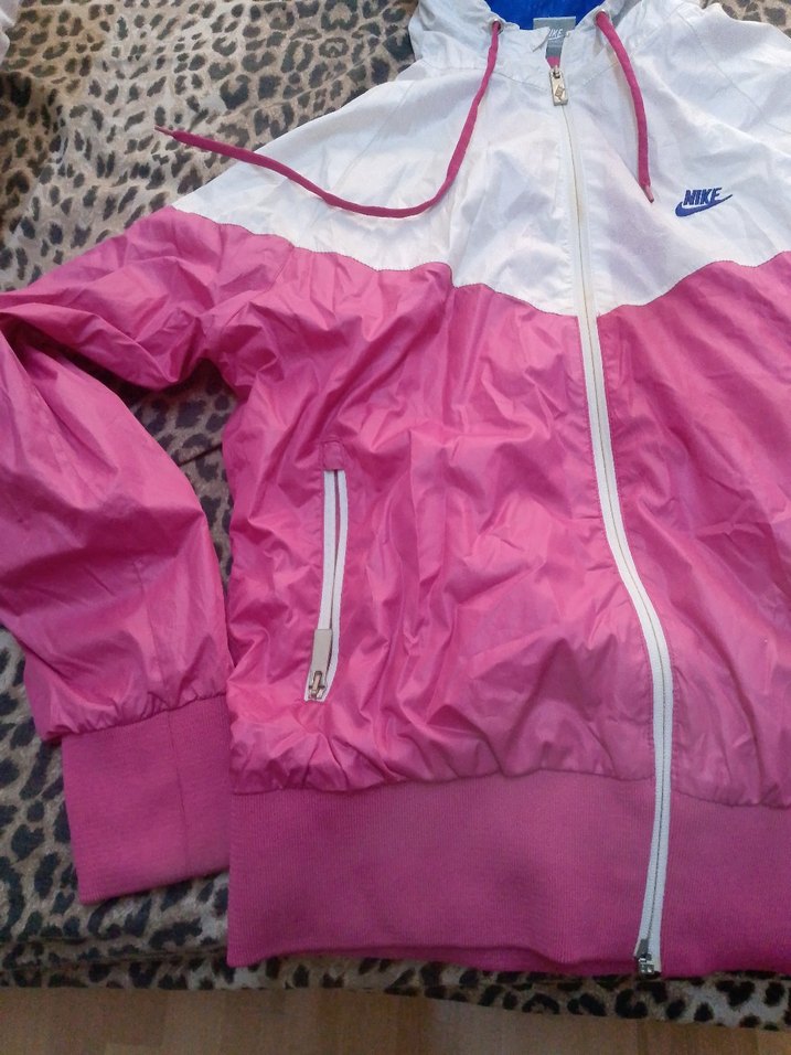 Nike Pembe Kapüşonlu kadın Yağmurluk - Görsel 4