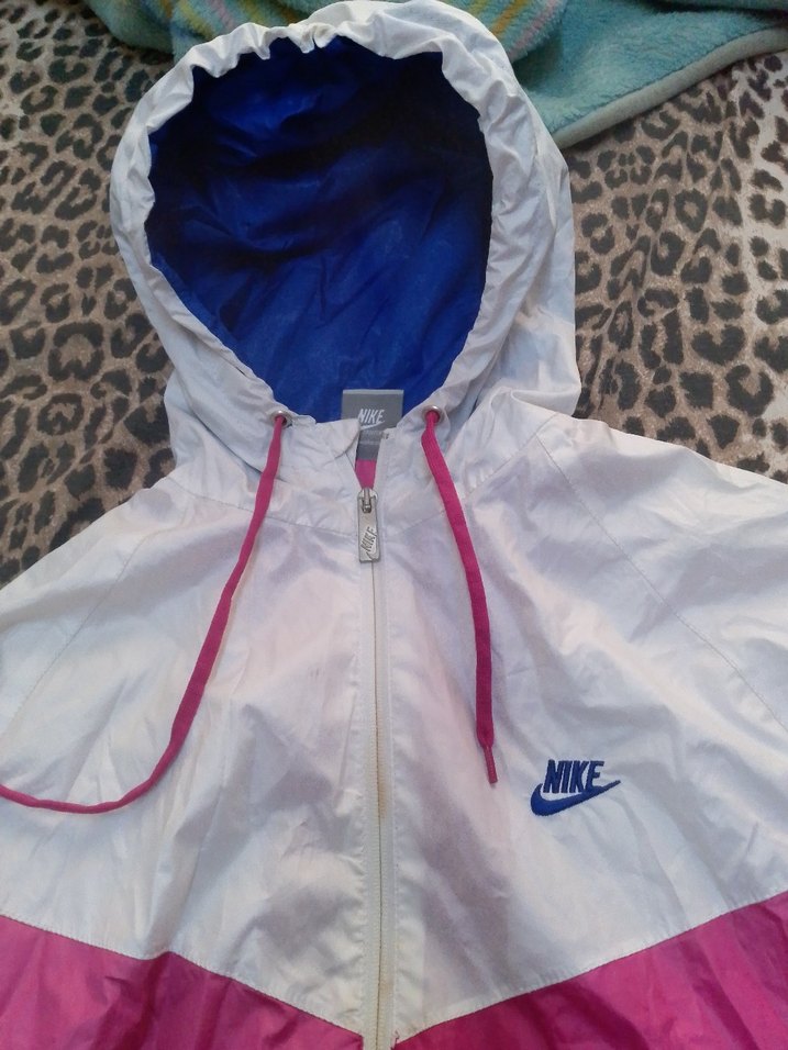 Nike Pembe Kapüşonlu kadın Yağmurluk - Görsel 2