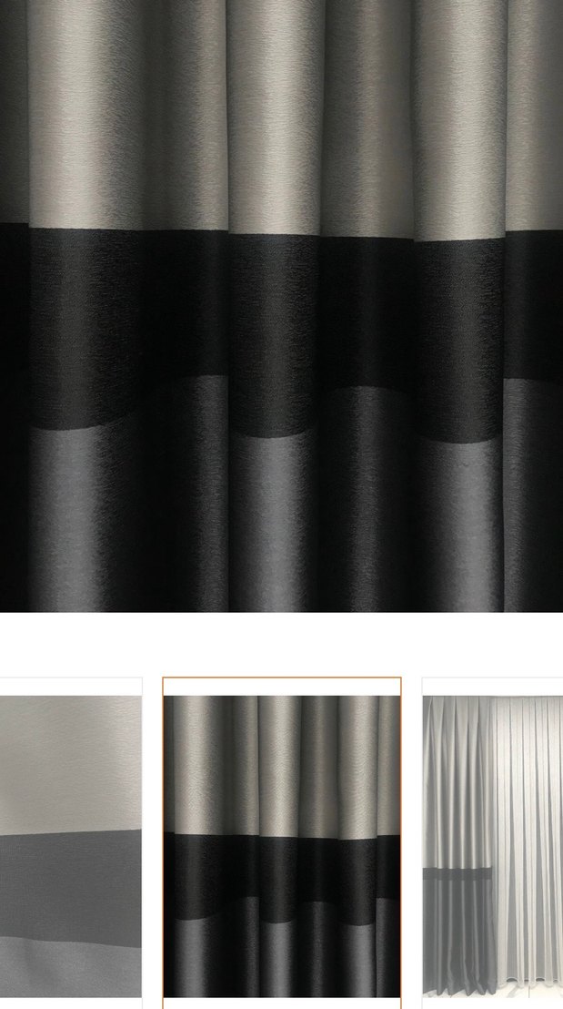 Gri Füme Siyah Fon perde - Görsel 2