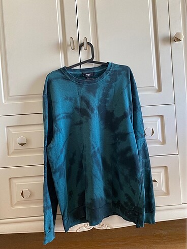 xl Beden yeşil Renk Mavi Sweatshirt