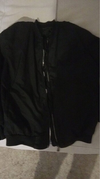 Siyah oversize mont