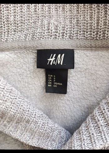 Gri Yüksek Yakalı ErkekSweatshirt - Görsel 7