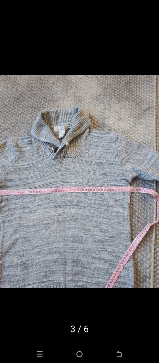 Gri Örgü Erkek Triko Kazak - Görsel 3