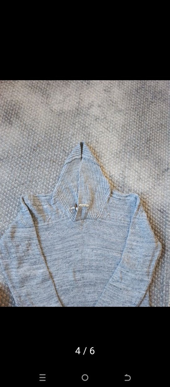 Gri Örgü Erkek Triko Kazak - Görsel 4