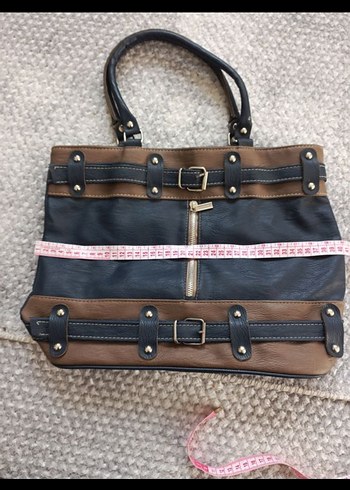 Kahverengi Tokalı Deri Kadın Çanta - Görsel 2