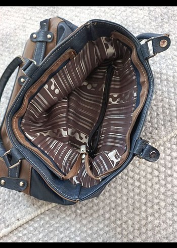 Kahverengi Tokalı Deri Kadın Çanta - Görsel 5