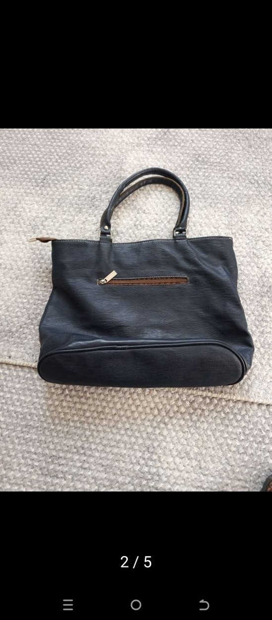 Kahverengi Tokalı Deri Kadın Çanta - Görsel 4