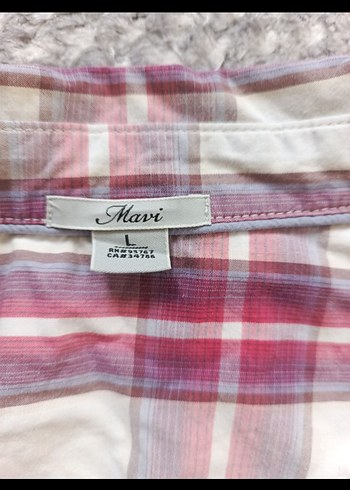 Pembe Kareli Pamuklu Uzun Kollu Gömlek - Görsel 4