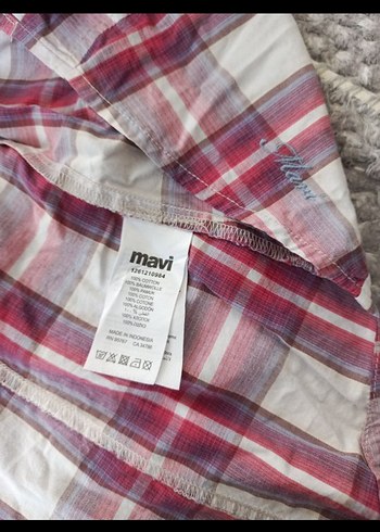 Pembe Kareli Pamuklu Uzun Kollu Gömlek - Görsel 5