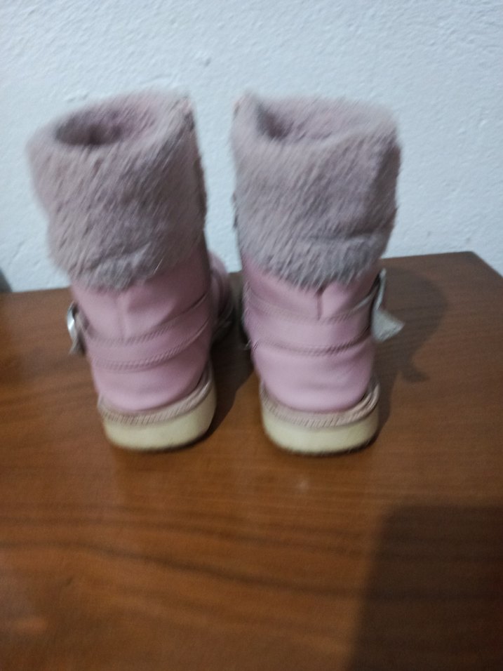 Kız Çocuk Pastel Pembe Kürklü Bot - Görsel 3