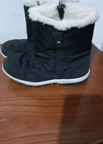 Kürklü Siyah kız Çocuk Botları - Görsel 2