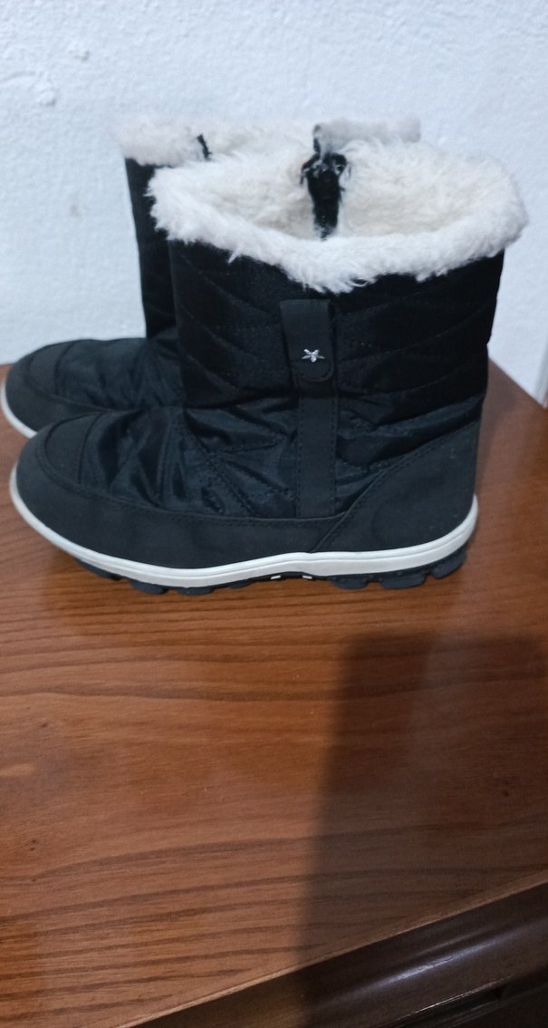 Kürklü Siyah kız Çocuk Botları - Görsel 2