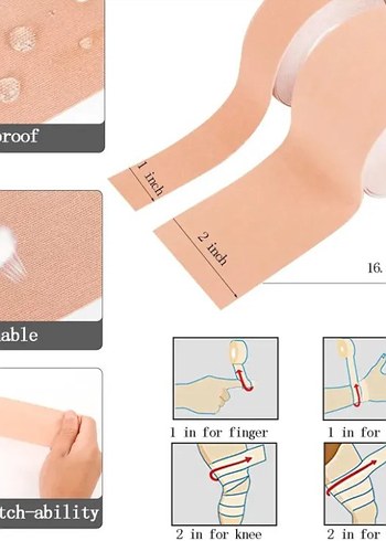 universal Beden Göğüs Dikleştirme Bandı S Beden 2.5 Cm.