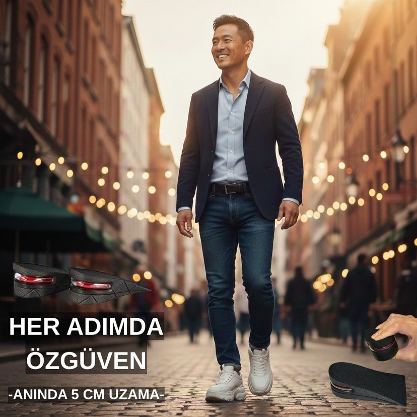 2 Adet Boy Uzatan Tabanlık 5cm - Görsel 4