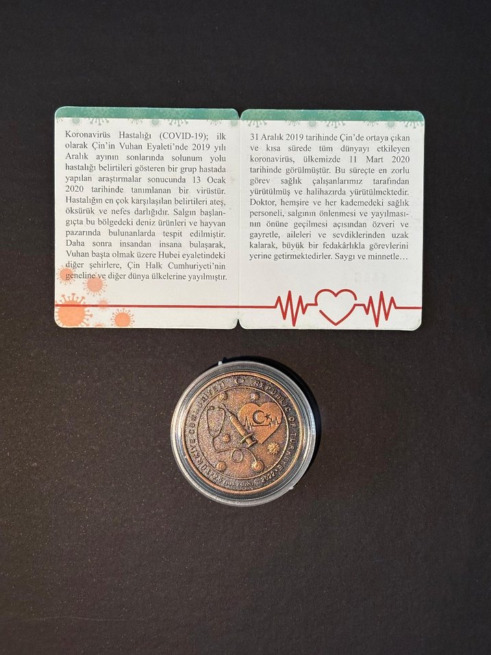 2022 Darphane Koronavirüs Hatıra Parası Sertifikalı - Görsel 3