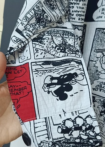 Uzun Kollu Baskılı Kadın Gömlek - Görsel 3