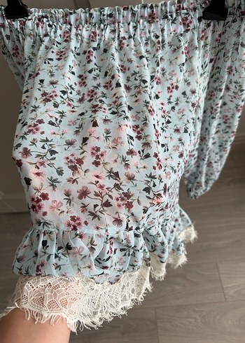 Mango omzu açık bluz - Görsel 5