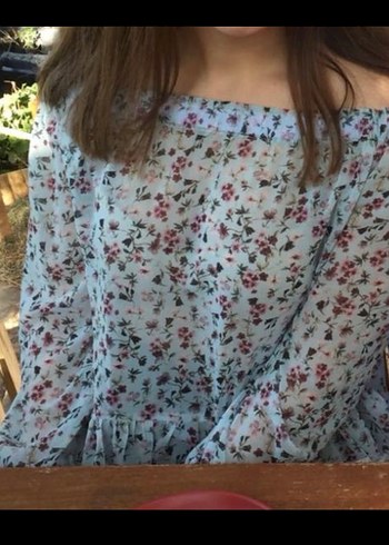 Mango omzu açık bluz - Görsel 6