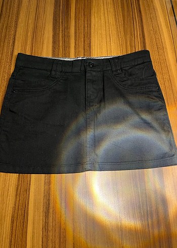m Beden Siyah Denim Mini Etek