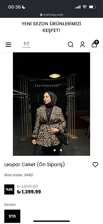 Leopar ceket