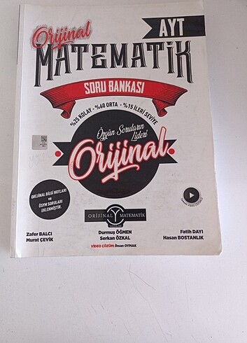Orijinal yayınları ayt matematik soru Bankası 