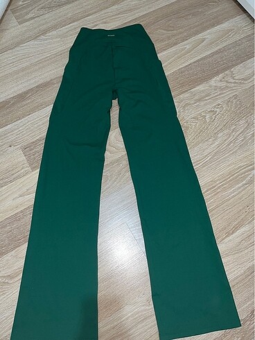s Beden yeşil Renk Oysho cepli comfortlux flare pantolon