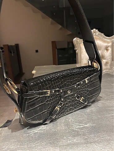 Beden Lilith Black Croc Manc Çanta