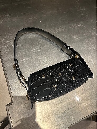 Diğer Lilith Black Croc Manc Çanta