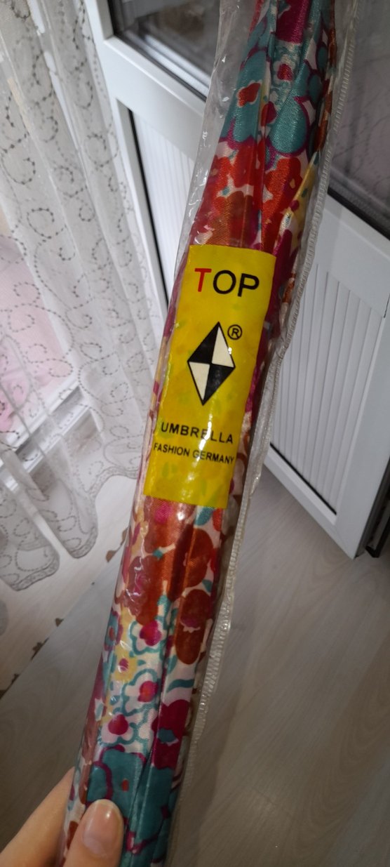 Çiçek Desenli Çok Renkli Kadın Şemsiye - Görsel 3