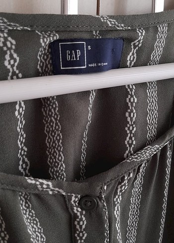 Gap Yeşil Uzun Kollu Düğmeli Tunik