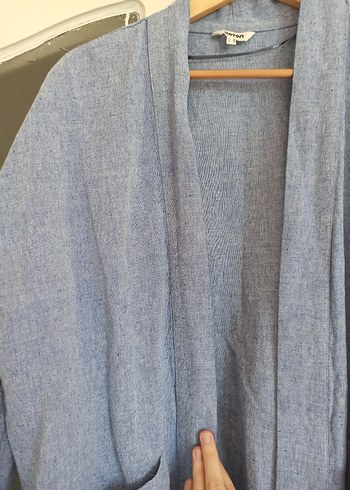 Koton keten kimono ve keten pantolon takım