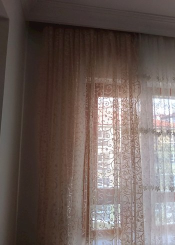 Açık Pudra Düz Fon Perde