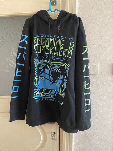 koton anime baskılı sweatshirt
