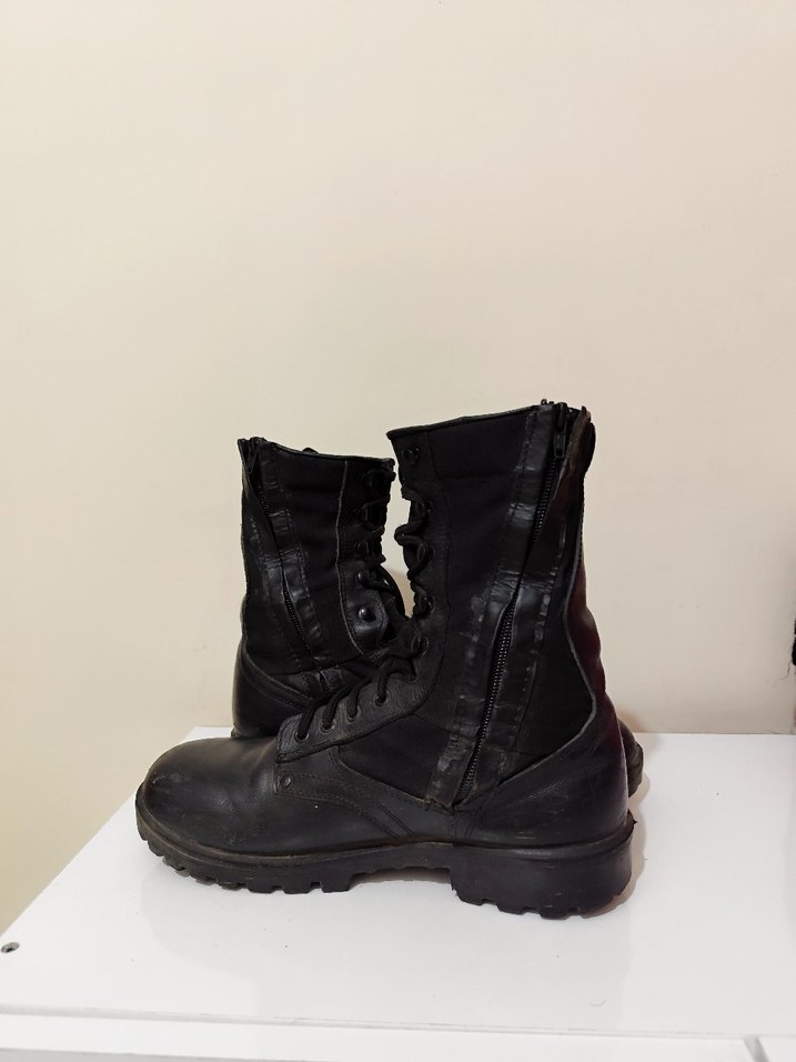 Siyah Kamuflaj Desenli Erkek Bot - Görsel 3