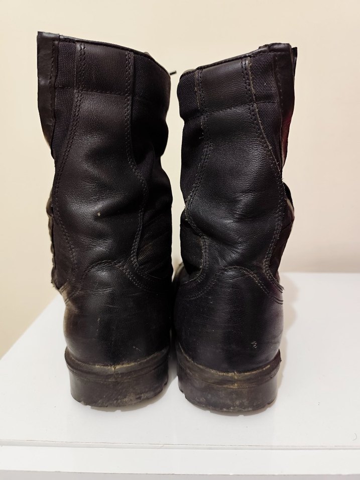 Siyah Kamuflaj Desenli Erkek Bot - Görsel 5