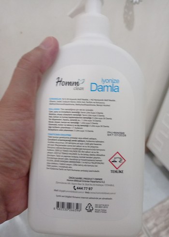 Diğer Homm Clean İyonize Damla 500 ml