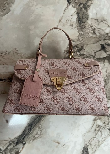Pembe Deri Buckle'lı Kadın Çanta