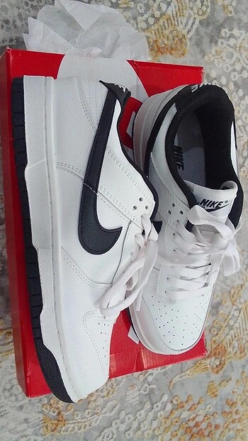 38 Beden beyaz Renk Dunk Low White Black Ayakkabı