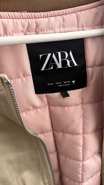m Beden camel Renk Zara bomber ceket
