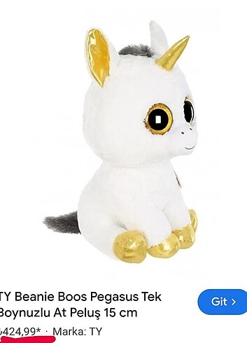 Ty Beanie Pegasus the White Unicorn