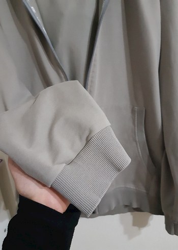 Nike Gri Kapüşonlu Fermuarlı Ceket - Görsel 7