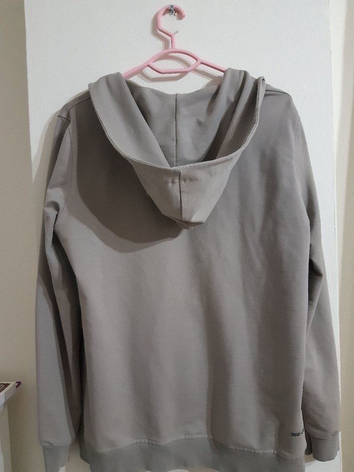 Nike Gri Kapüşonlu Fermuarlı Ceket - Görsel 4