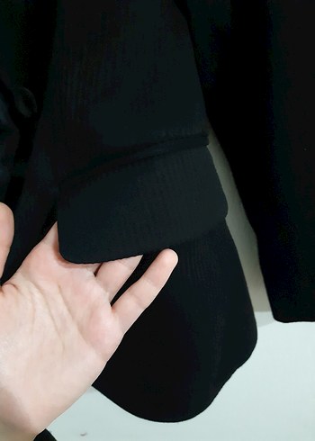 Siyah Düğmeli Kadın Blazer Ceket - Görsel 2