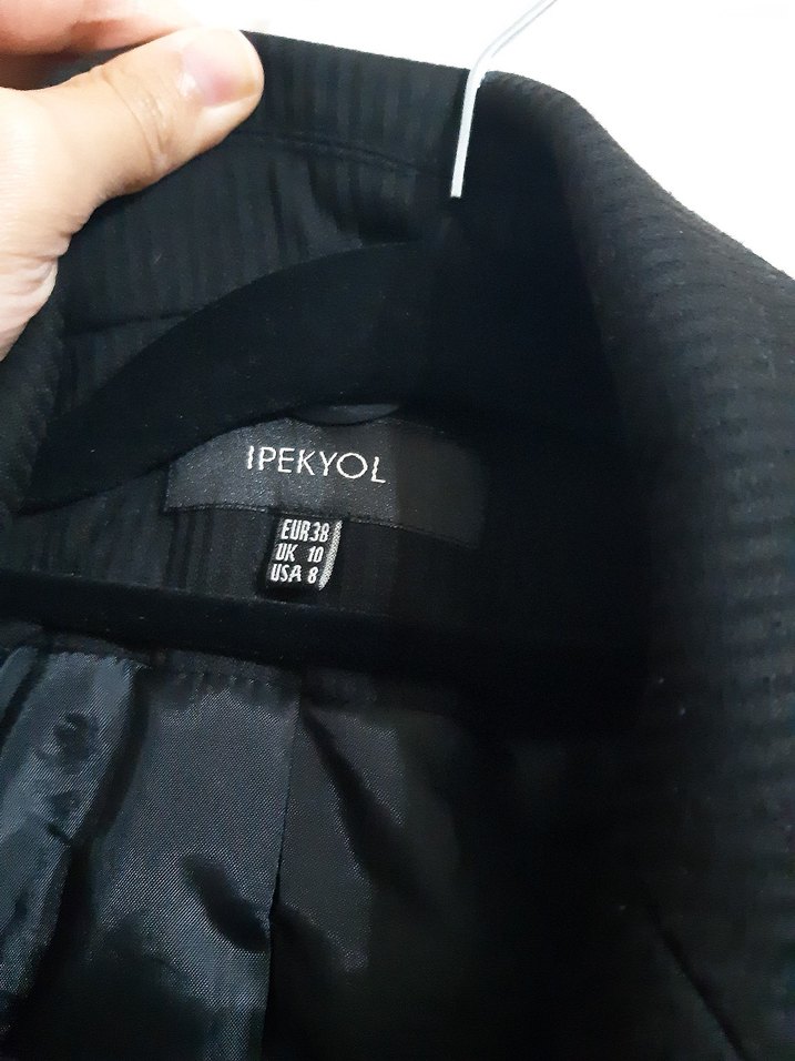 Siyah Düğmeli Kadın Blazer Ceket - Görsel 4