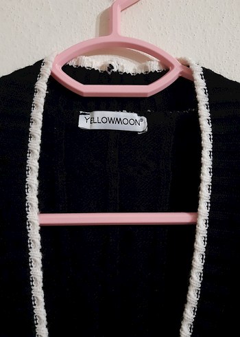 Kadın Siyah Uzun Triko Hırka - Görsel 2